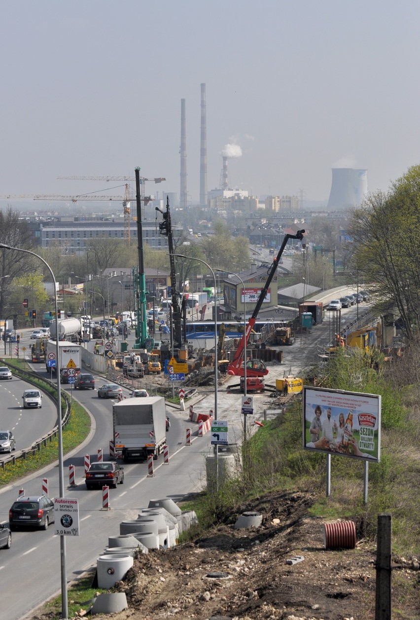 Kraków. Budowa łącznicy kolejowej Zabłocie-Krzemionki: paraliż będzie jeszcze większy [ZDJĘCIA]