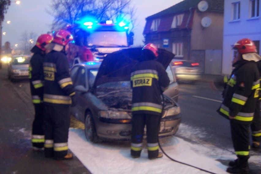 Pożar samochodu na ul. Częstochowskiej