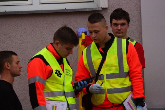Strażacy i studenci PWSZ w Kaliszu ćwiczyli na wypadek katastrofy