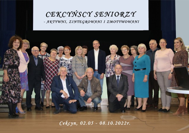 Uczestnicy projektu "Cekcyńscy seniorzy - aktywni, zintegrowani i zmotywowani"