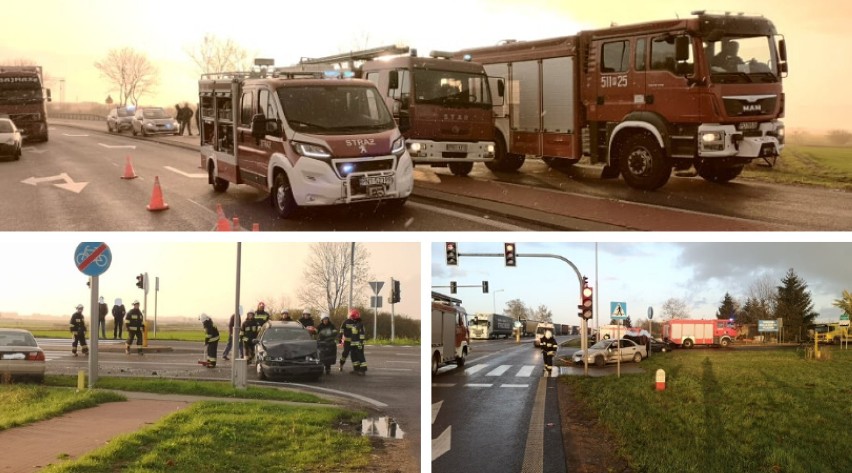 Lwówek. Wypadek na skrzyżowaniu. Wśród poszkodowanych dzieci