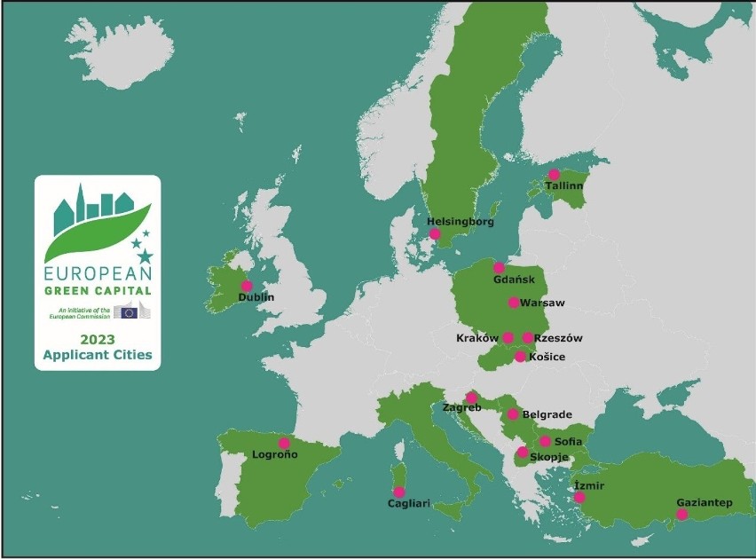 Rzeszów w konkursie Zielona Stolica Europy. Powalczy z 15 innymi miastami, w tym z Warszawą i Gdańskiem