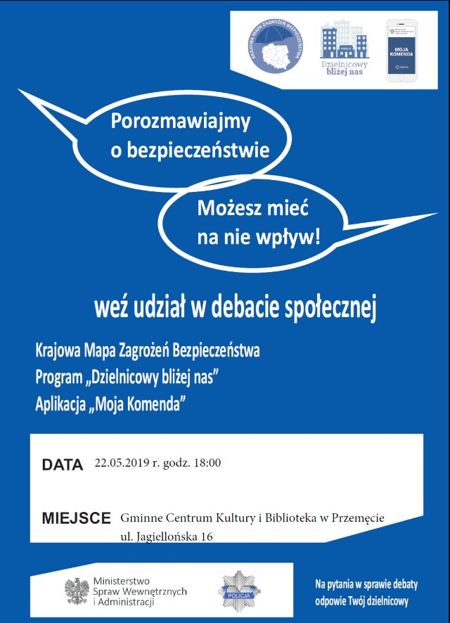 Debata na temat bezpieczeństwa już jutro w Przemęcie