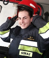 Magdalena Jaworska jest jedyną we Włocławku kobietą - strażakiem, która wyjeżdża do akcji