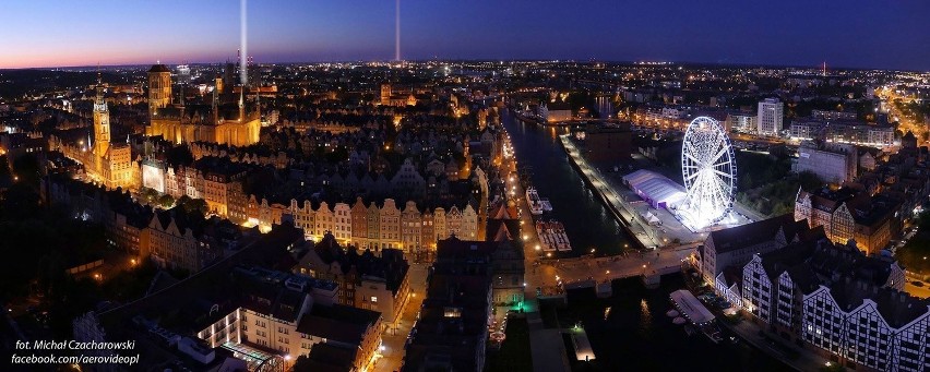 Projekt świetlnych wież w Gdańsku
