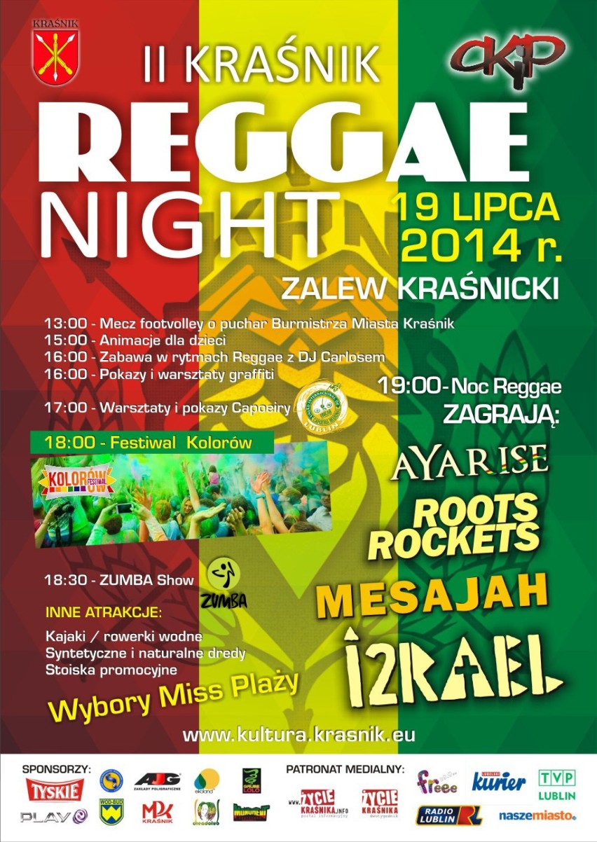 Reggae night w Kraśniku odbędzie się już po raz drugi