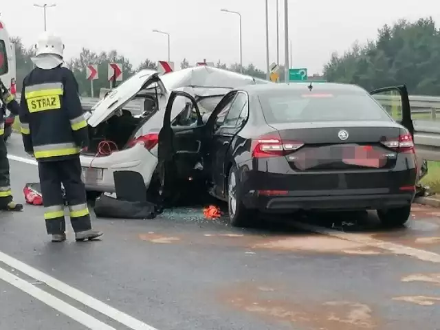 Wypadek na S1 w Pyrzowicach