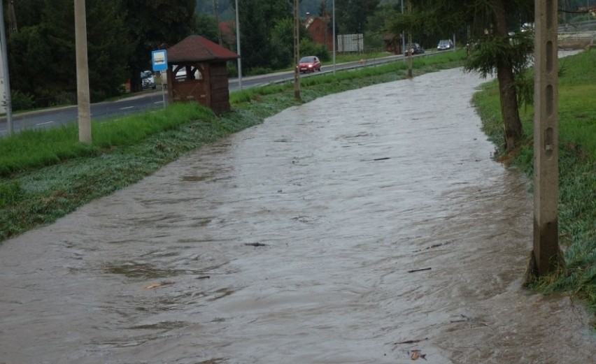 Nawałnica przeszła nad Olszyną. Miasto kolejny raz szacuje straty po powodzi [FOTO]
