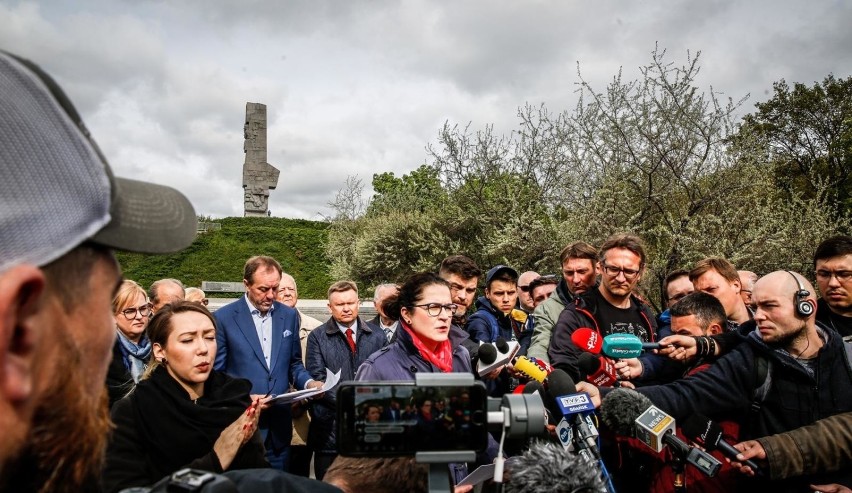 13 maja 2019 u stóp kopca pomnika Obrońców Wybrzeża na...