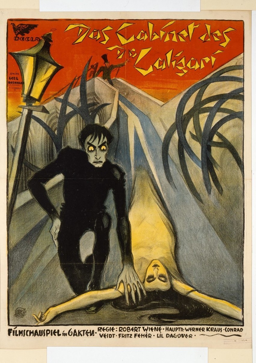 Plakat filmu „Gabinet doktora Caligari” z 1919 r.