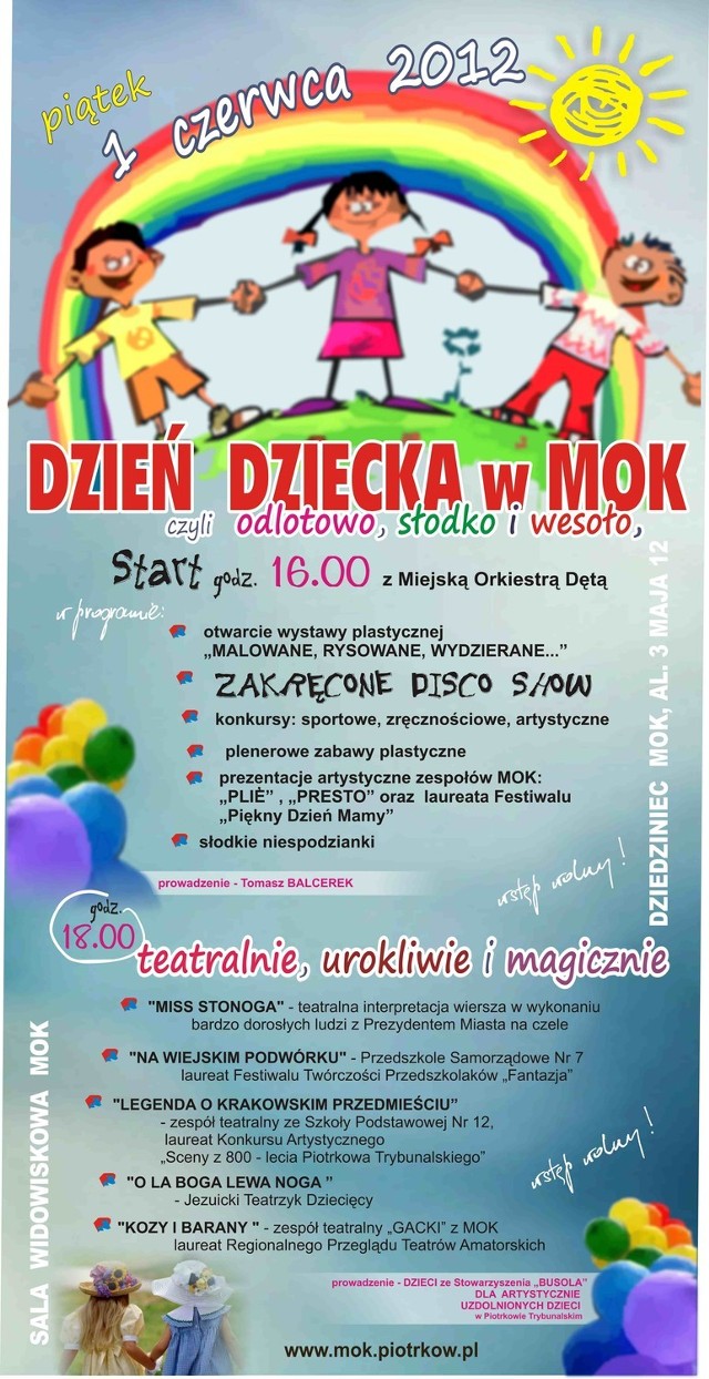 MOK organizuje imprezę z okazji Dnia Dziecka