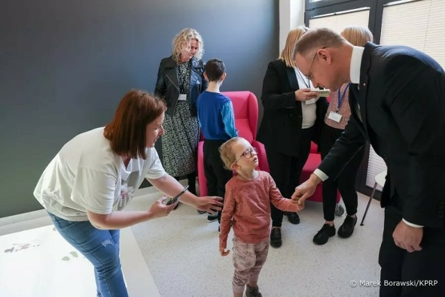 Prezydent Andrzej Duda wizytował Ośrodek Rehabilitacji i Diagnostyki Biometrycznej w Radziszowie