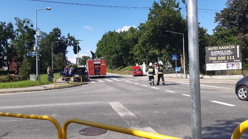 Wypadek na ul. Świętego Wojciecha w Barcinie.