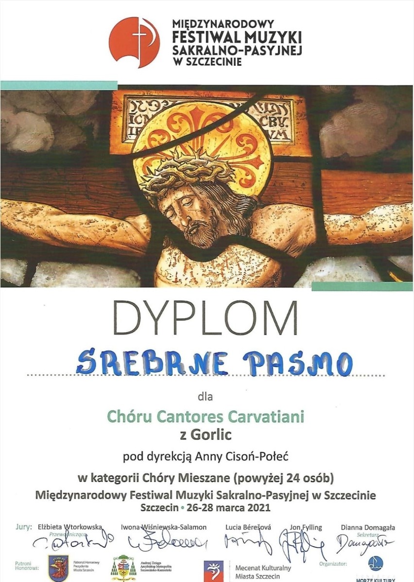 Srebrne Pasmo dla chóru Cantores Carvatiani