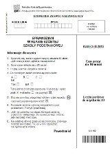 Test, sprawdzian szóstoklasisty 2013 z CKE. ARKUSZE dla uczniów z upośledzeniem umysłowym