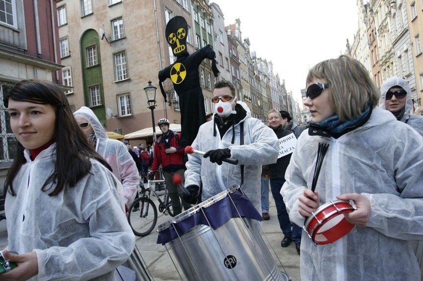 Gdańsk: Protest przeciwko budowie elektrowni atomowych w Polsce (ZDJĘCIA)