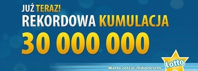 Kumulacja w Lotto 30 mln zł. Dzisiaj możesz być bogaty [JAK WYGRAĆ? ZOBACZ]
