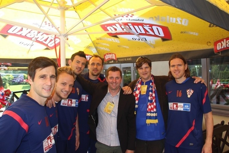 Na zdjęciu od lewej: piłkarze reprezentacji: Nikola Kalinic,...