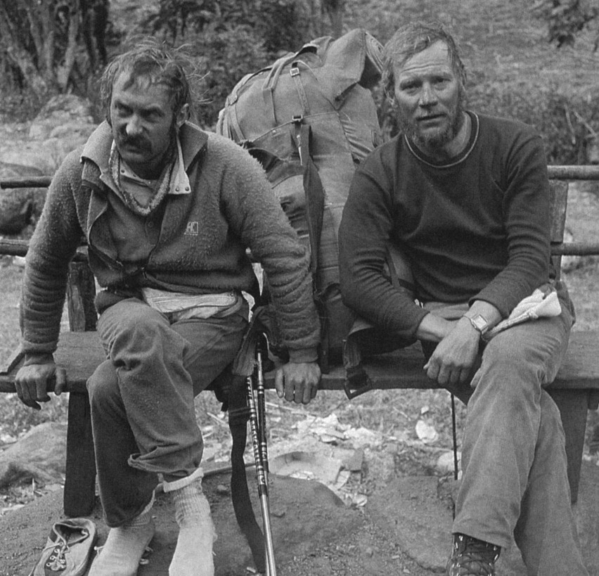 ... i w roku 1986 z Jerzym Kukuczką w Himalajach