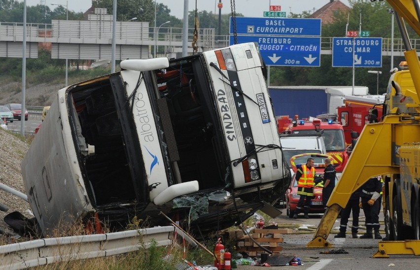 Wypadek autokaru we Francji