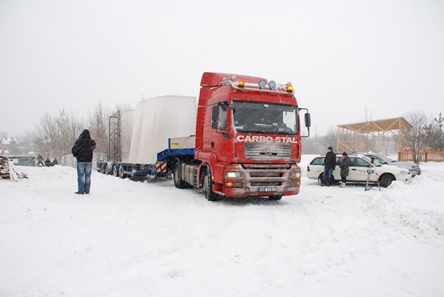 Transport i montaż pomnika Jana Pawła II