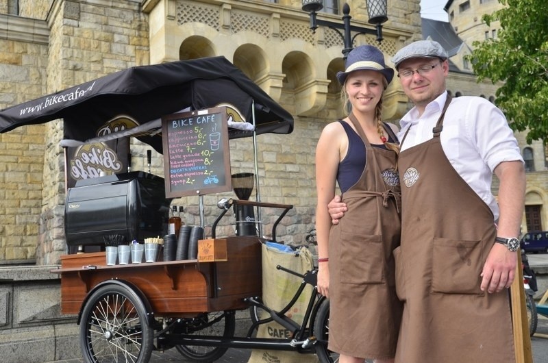 Poznań: Bike Cafe - pierwsza w kraju mobilna kawiarnia na kołach roweru 