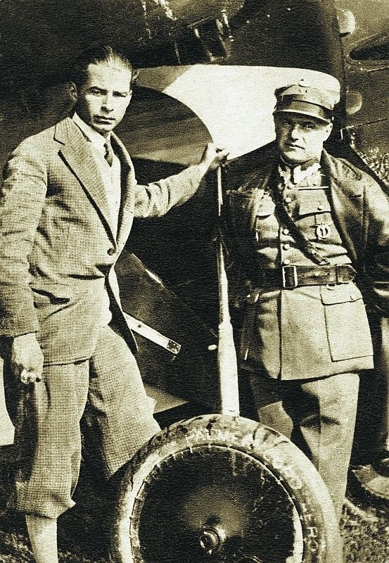 Stanisław Wigura i Franciszek Żwirko - dwie najbardziej znane postaci przedwojennego polskiego lotnictwa