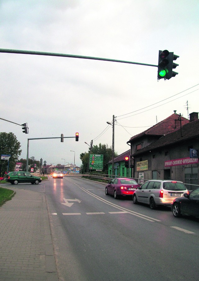 Skrzyżowanie ul. Tarnowskiej, Paderewskiego i Rybackiej