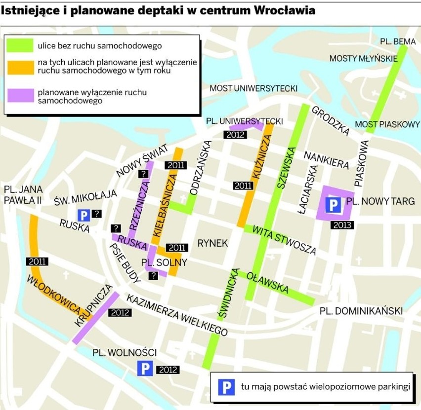 Wrocław: Koniec jazdy po placu Solnym