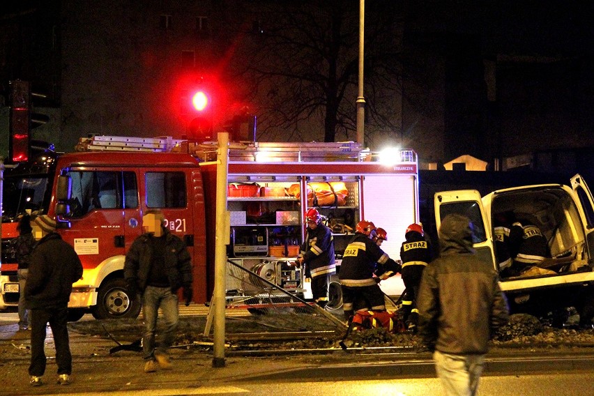 Dwie osoby zostały ciężko ranne w wyniku zderzenia dwóch...