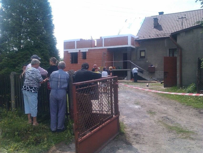 Tragiczny wypadek na budowie koło Olkusza [ZDJĘCIA]