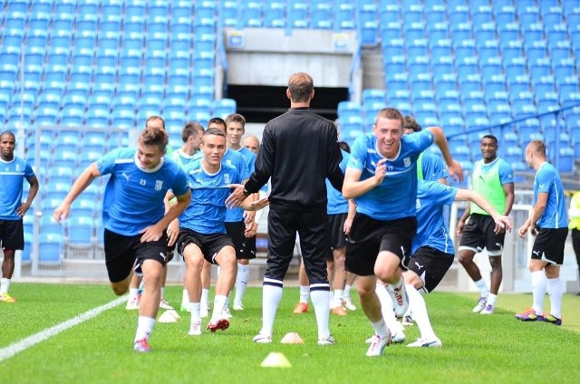 Lech Poznań przed meczem z AIK Solna trenował, ale też odpoczywał i regenerował siły.