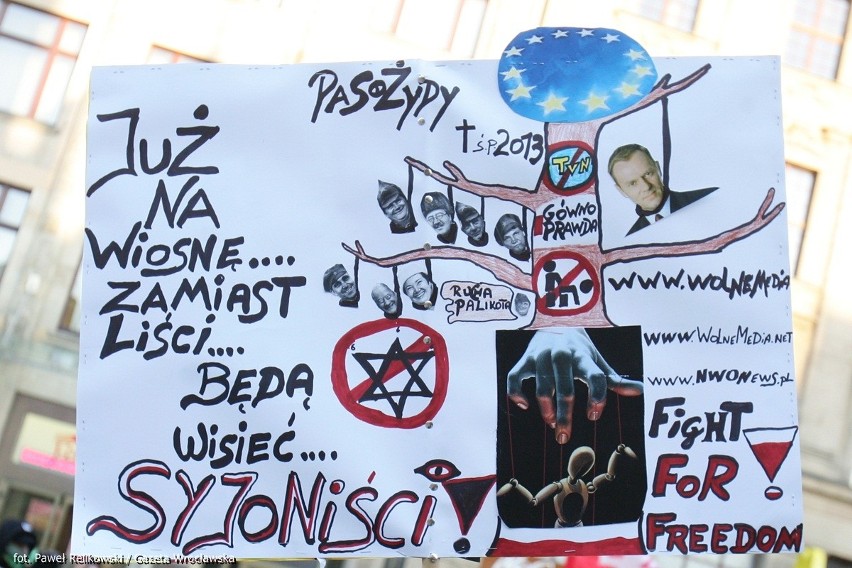 Wrocław: Manifestacja antyrządowa bez incydentów (ZDJĘCIA)