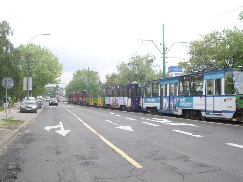 Poznań: Tramwaje z Hetmańskiej przeniosły się na Grunwald [ZDJĘCIA]