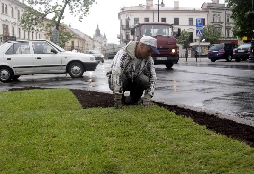 Porządki na placu Litewskim