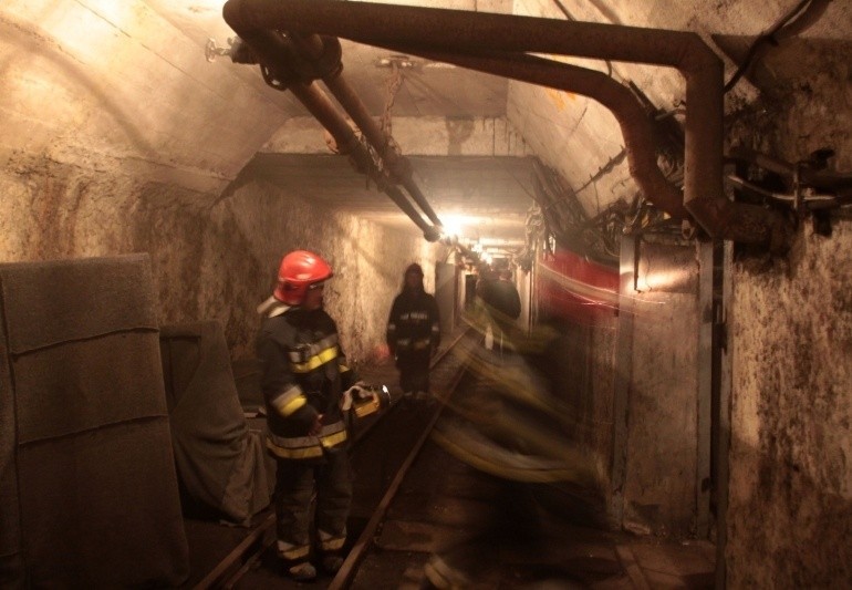 Pożar w kopalni Luiza w Zabrzu ZOBACZ ZDJĘCIA