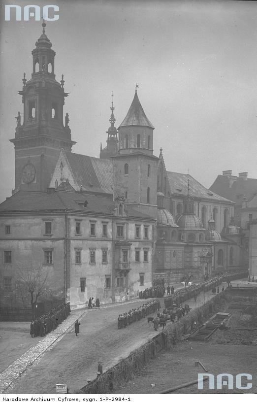 Msza polowa na Wawelu, 1927 rok....
