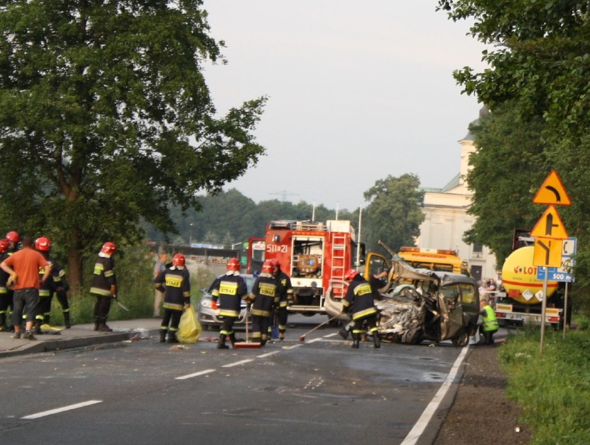 Śmiertelny wypadek pod Oświęcimiem [ZDJĘCIA]