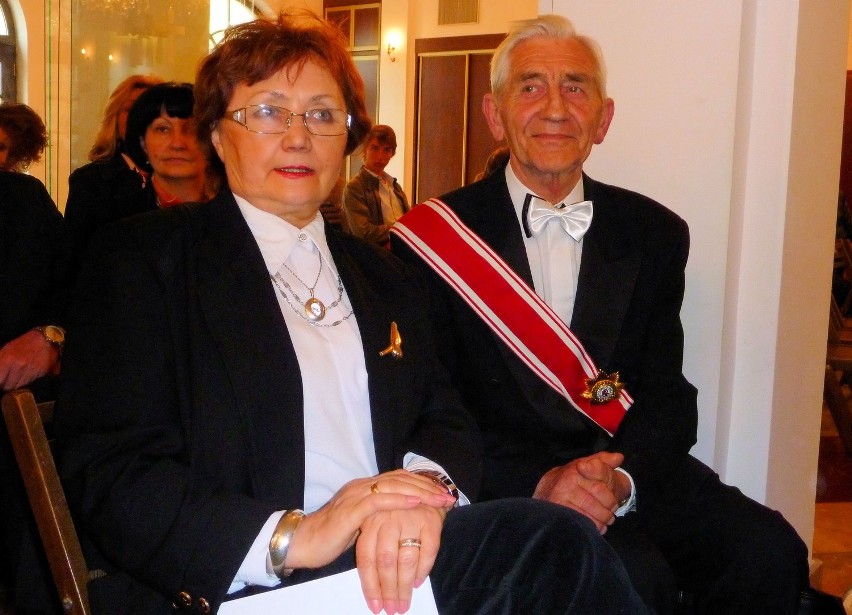 Wojciech Papież z żoną Anną