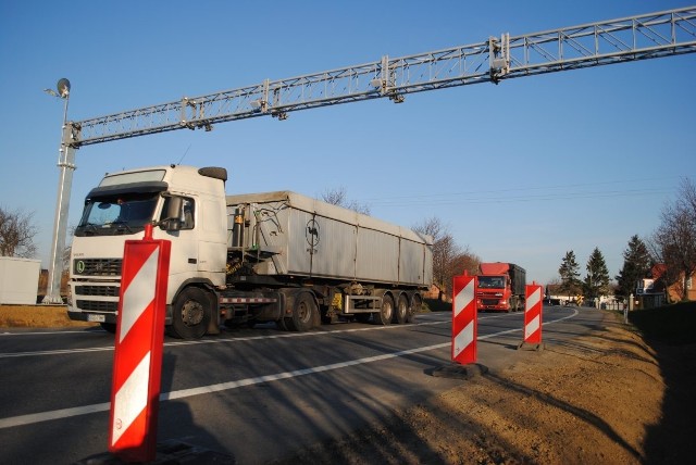 W Miłobądzu jest mniej ciężarówek niż rok temu