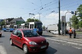 Kraków: wybrzuszenie szyny przy ul. Wielickiej