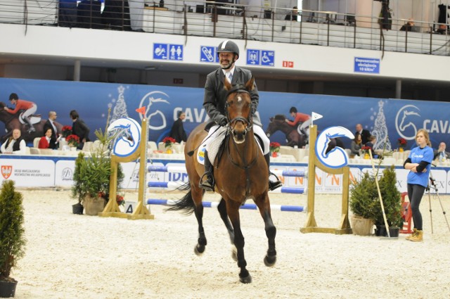 Marek Kopras na zawodach podczas ubiegłorocznej Cavaliady w Poznaniu