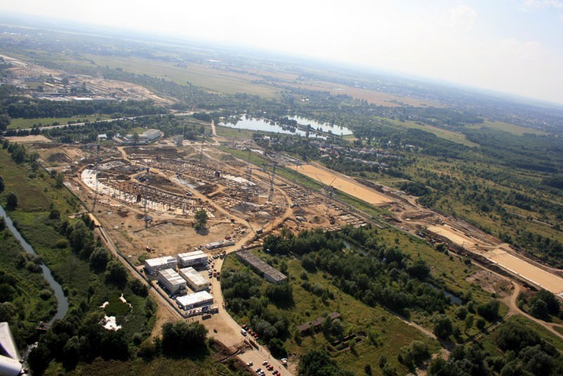 Budowa stadionu - 28 sierpnia 2009 r.