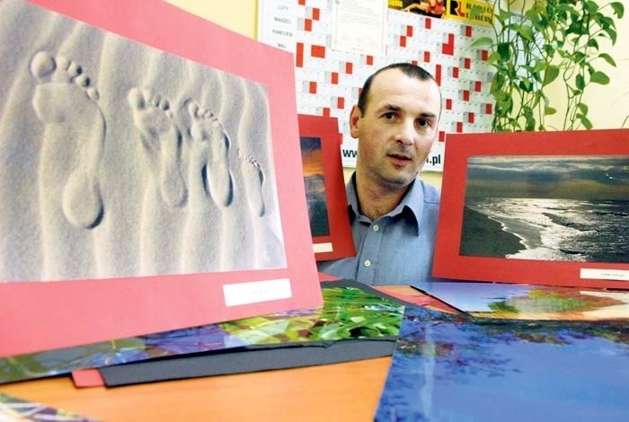 Sierżant Piotr Branica, oprócz pisania wierszy, fotografuje.