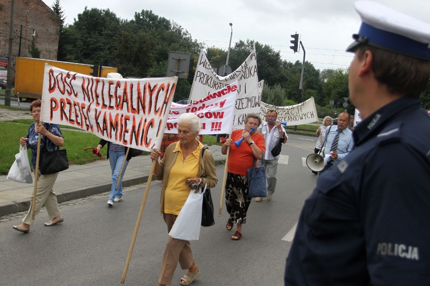 Protest w Krakowie: lokatorzy walczą o swoje prawa [ZDJĘCIA]