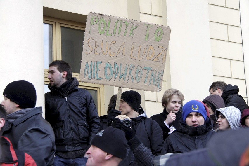 Protest przeciwko ACTA w Lublinie (ZDJĘCIA, WIDEO)