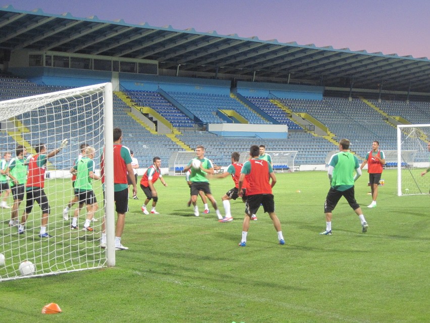 Na tym stadionie Śląsk zagra z Budućnostią (ZDJĘCIA I FILM Z TRENINGU)