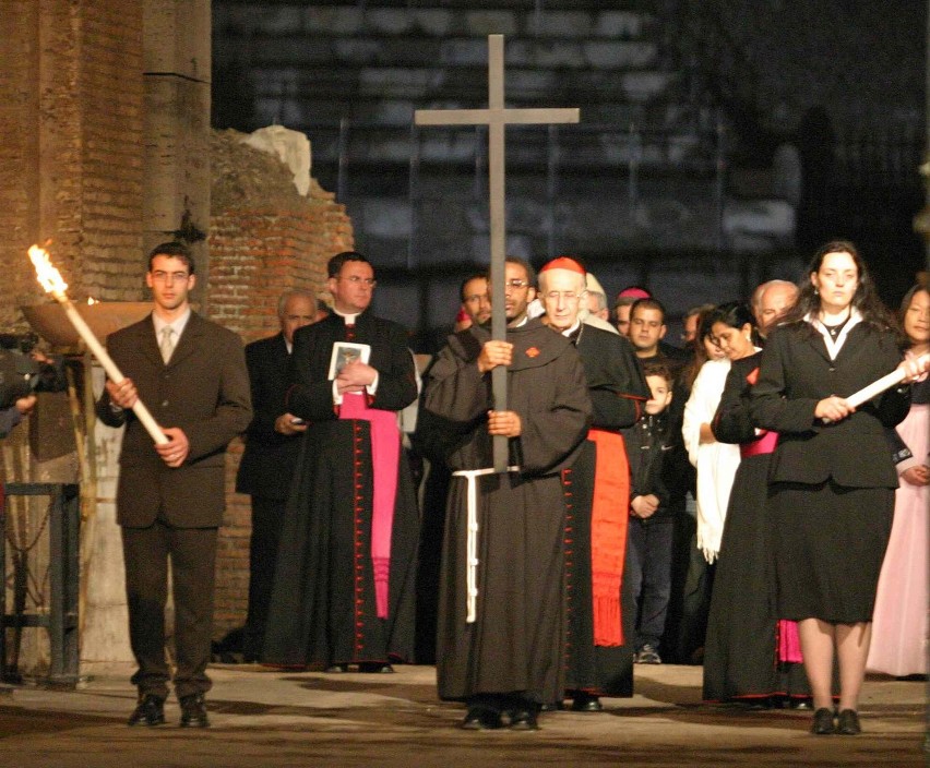Droga krzyżowa w Watykanie 2005 r. ostatnia droga krzyżowa...