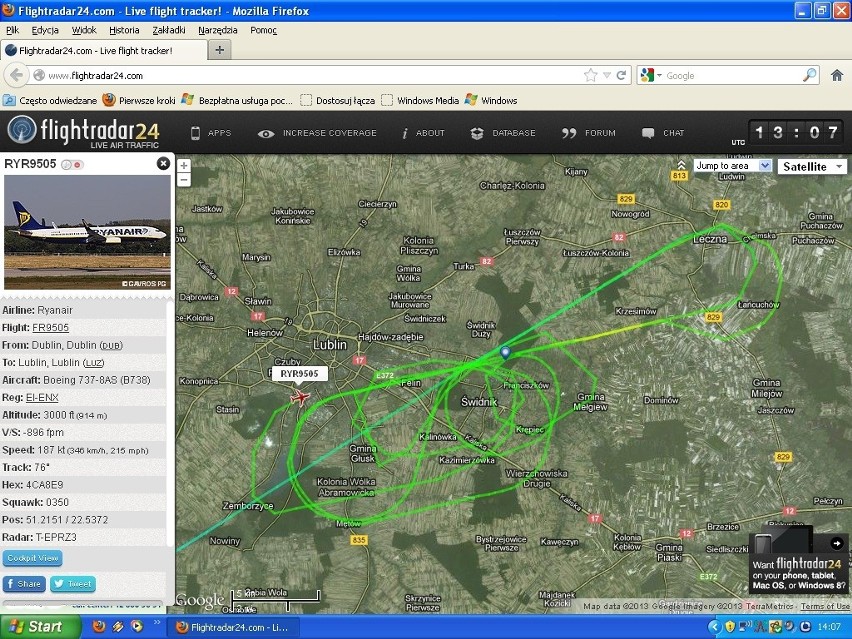 Lotnisko Lublin: Samolot Ryanair miał usterkę. Przez godzinę krążył nad lotniskiem