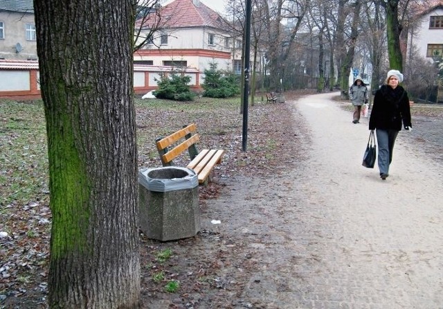 Do posprzątania jest piach z alejek, liście, które spadły jesienią oraz masa psich odchodów